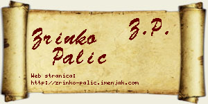 Zrinko Palić vizit kartica